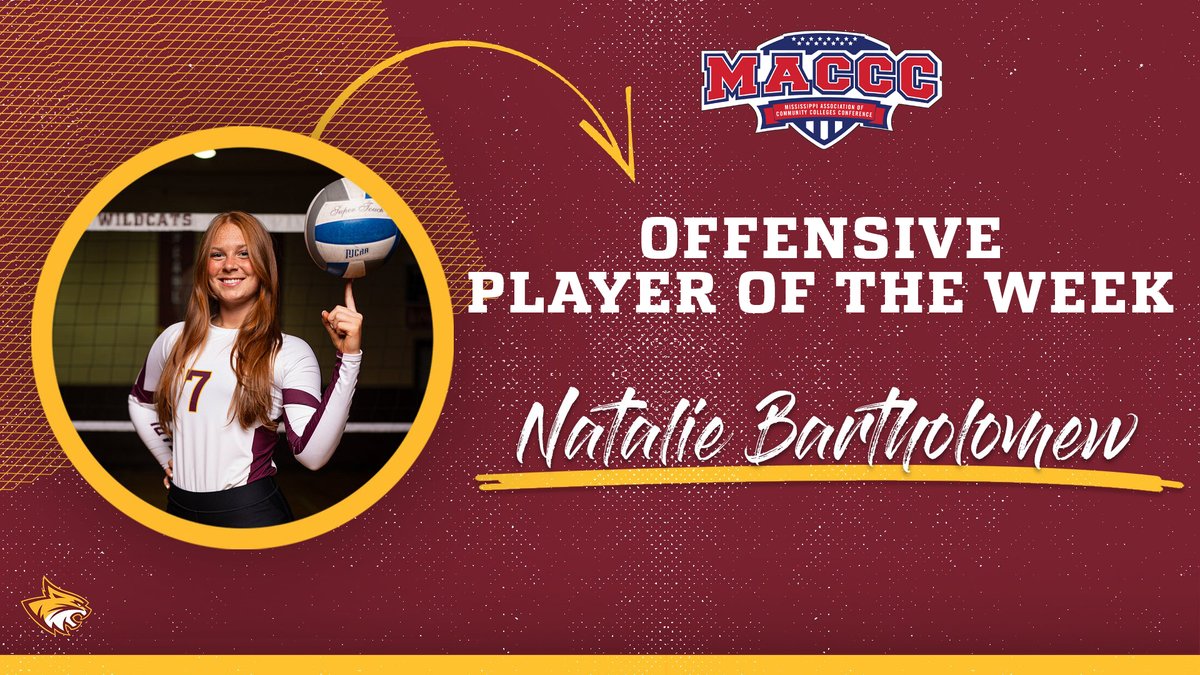 Natalie Bartholomew earns MACCC Player of the Week honor 📰prccathletics.com/sports/wvball/… #RRR🐾