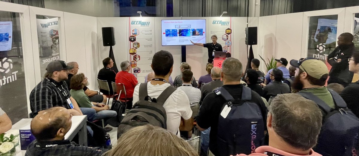 Tintri's tweet image. If you haven&apos;t made it over to Booth #805, head our way. We&apos;re here all day to boost your energy (barista on duty), boost your brain (expert tech demos), and boost your fun (WIN a Tintri-branded Switch)!

bit.ly/38cSwTl
#VMwareExplore #TechDemos