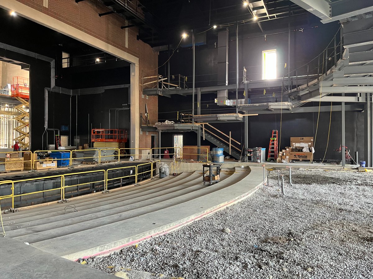 Phase 2 of the RATIO-designed Plainfield (IN) Government Center &amp; Performing and Fine Arts Center is progressing nicely! Set for a January 2024 completion, the new facility features an expansive main lobby, the town's council chamber, a rooftop terrace, and a 600-person theater.
