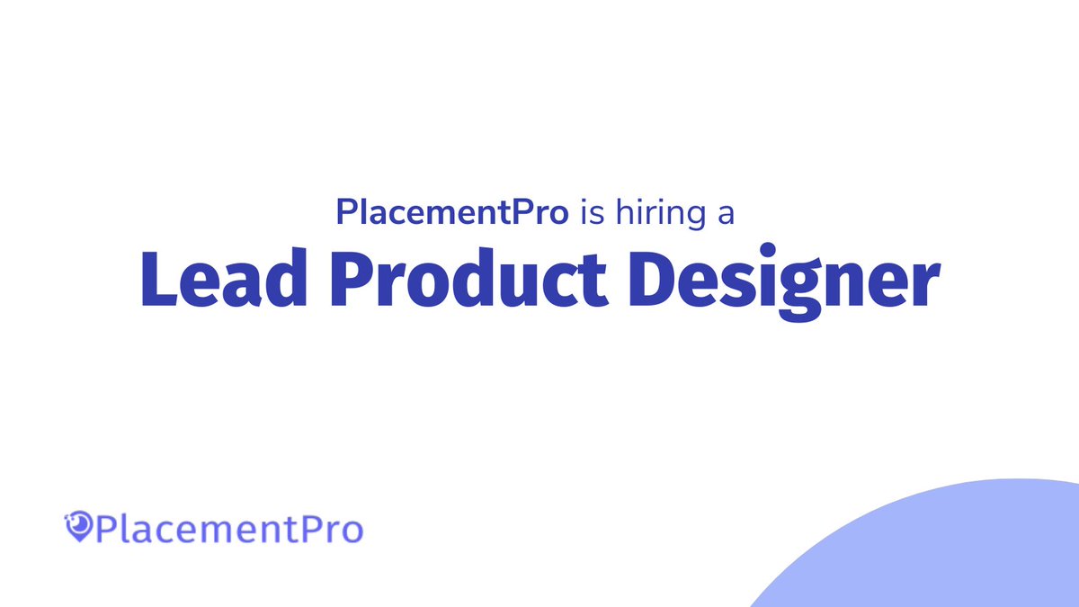 PlacementProCo's tweet image. Wanted: @PlacementProCo is hiring a Lead Product Designer (Remote)

#hiring #Jobs #design #productdesign

shorturl.at/biGX7
