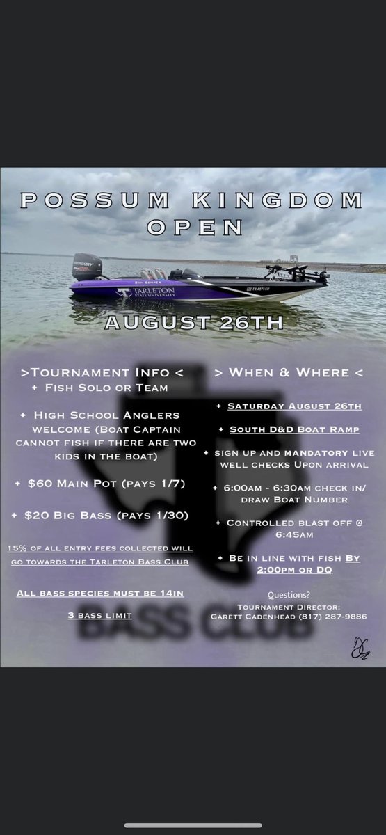 ‼️Attention all anglers ‼️ 
Due to high temperature forecast for Saturday, we have decided to make the tournament a 3 fish limit instead of 5. 
Be sure to bring plenty of water to stay hydrated and practice good fish care while out on the water! #GOSTATE