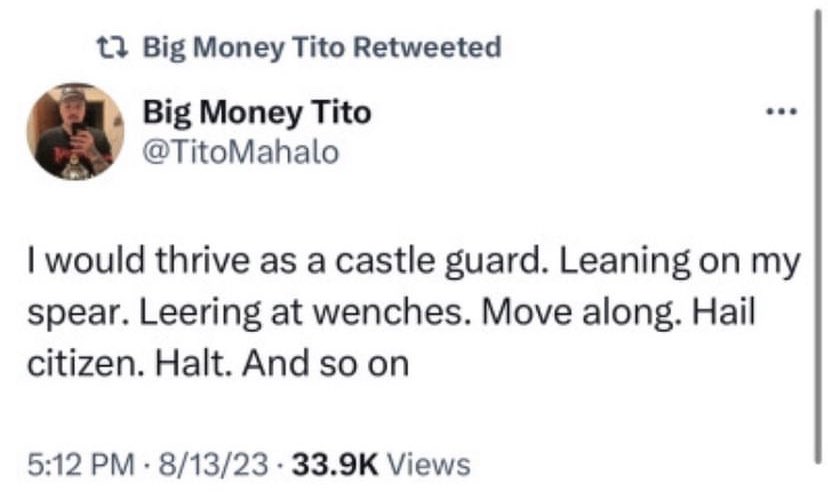 sailaunderscore's tweet photo. Some people have a calling to fulfill a societal role that doesn’t exist anymore. Heartbreaking. https://t.co/4qlo8gTKEU
