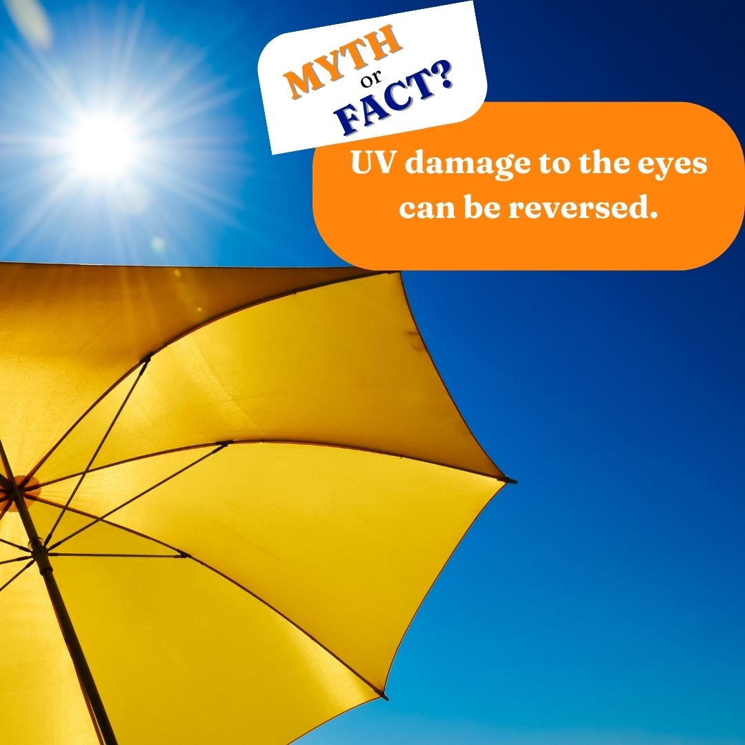 CanadianOpto's tweet image. #MythOrFact ❓ UV Damage to the eyes can be reversed...

It's a..... 

Myth! ❌❌

UV damage to the eyes is cumulative, and is usually irreversible. Protect your eyes from harmful rays!
#Eyefacts #EyeCare #GetEyeWise