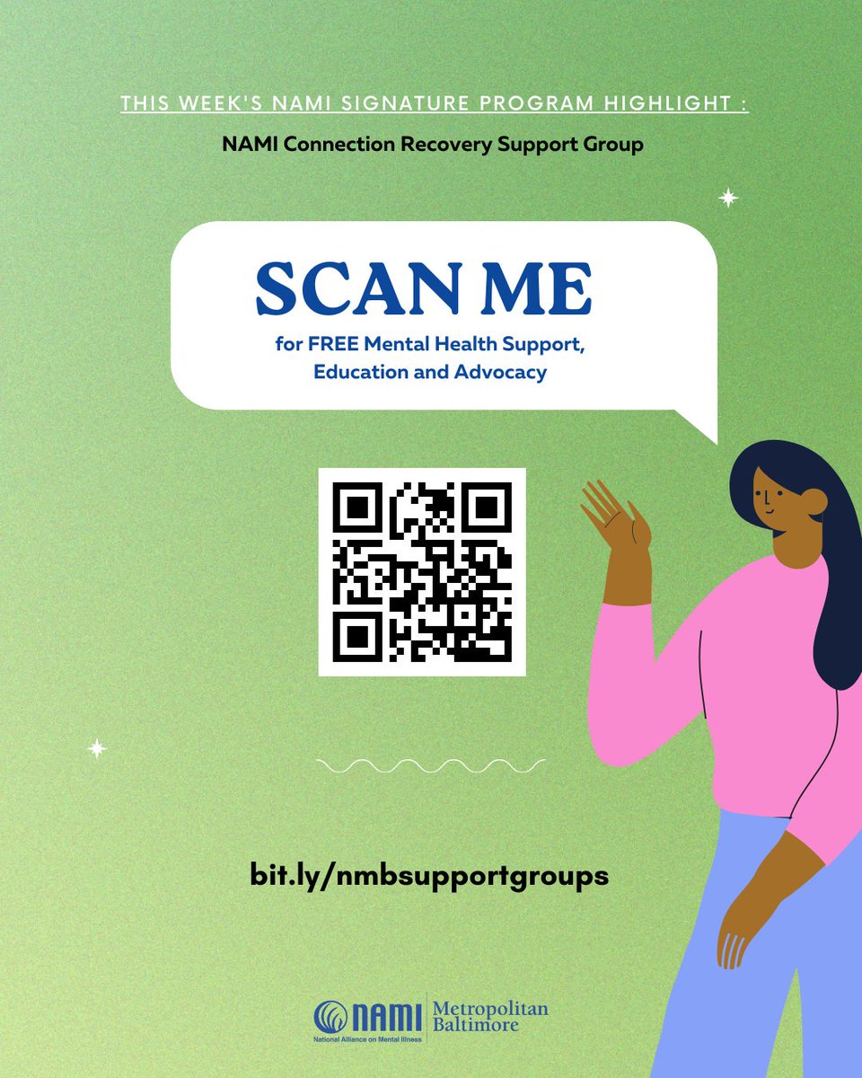 Feeling overwhelmed? Need mental health support? We are excited to share our NAMI Family Support Group!

To learn more: visit the link in our bio, scan the QR code on the second page, or visit the provided bitly link!