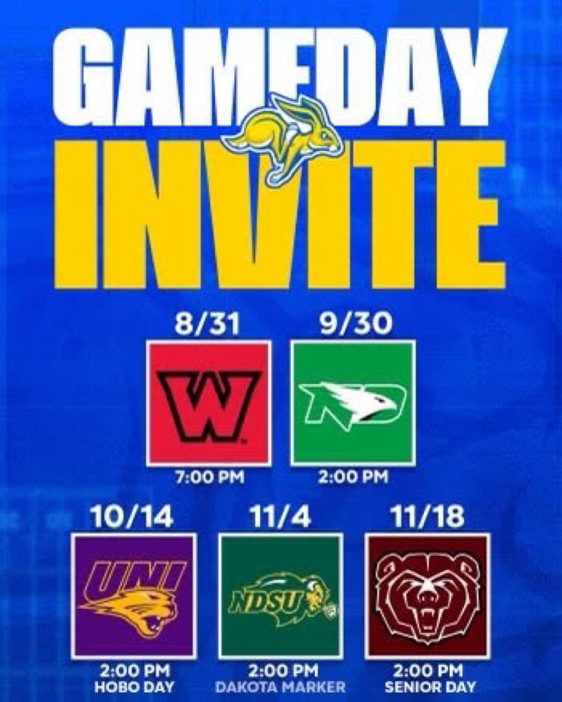 Can’t wait to get up to Brookings for a game! Thank you <a href="/CoachLujan/">Zach Lujan</a> for the invite!