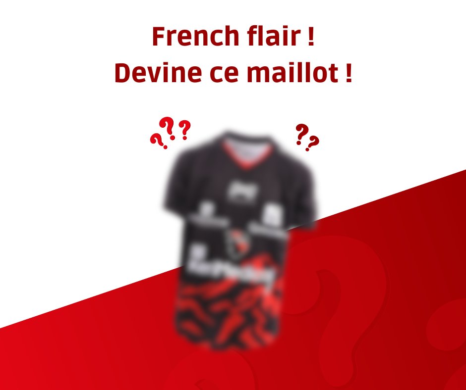 Ubmaillotrugby's tweet image. French flair ! Devinez ce maillot 👕
Le premier à deviner le #maillot, sera l'heureux élu pour un #codepromo 🏆
Soyez le premier à transformer votre essai et remporter le bouclier 😎