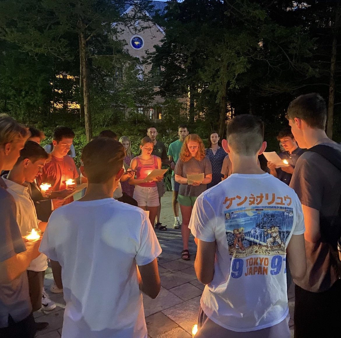 We celebrated the newbies last night with grotto prayer. Welcome to all and let’s have a great year!❤️