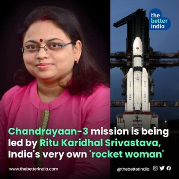 cienzilla's tweet photo. Ella es Rita Karidhal, la líder del proyecto Chandrayaan3 la primera nave en llegar con éxito al polo sur de la Luna.

Se cree que la región polar sur alberga grandes cantidades de hielo de agua, ¿será ético o ecológico extraerla? https://t.co/xpkMdYUYcm