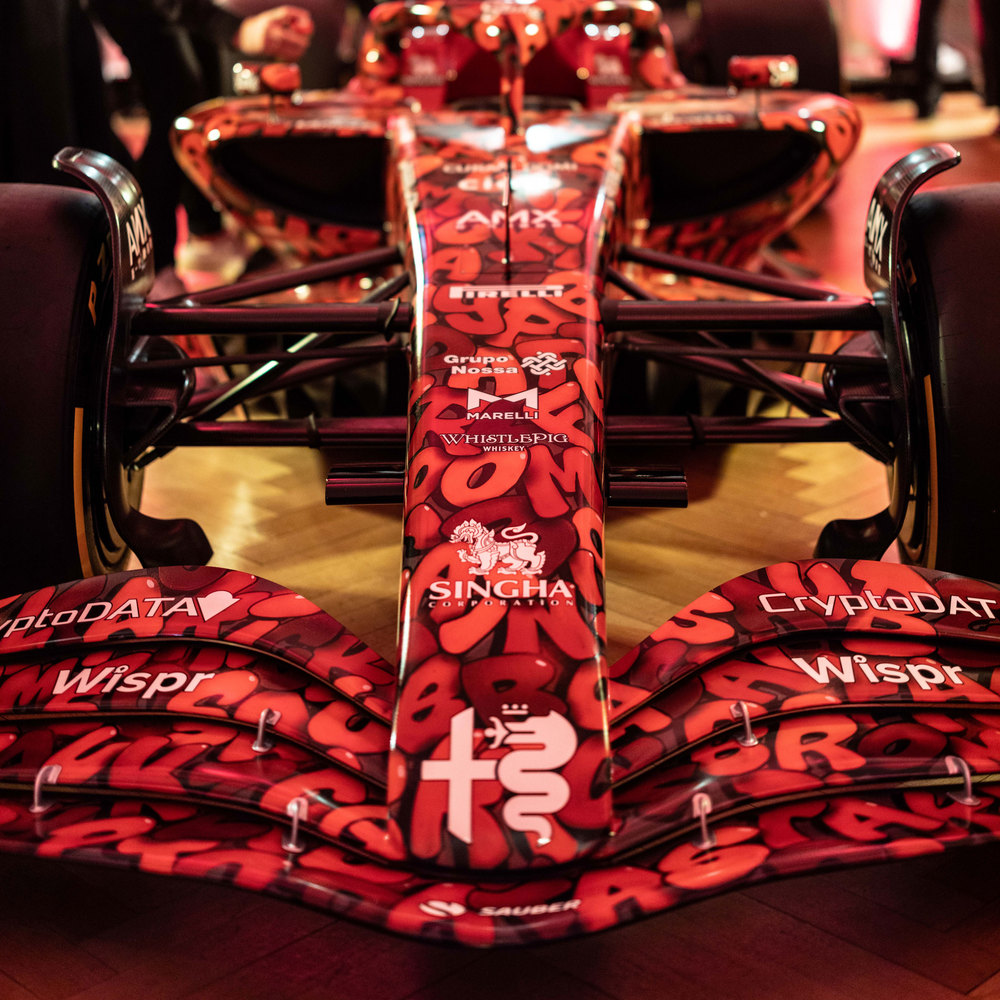 ThisIsMemento's tweet photo. Become the proud owner of this 👀🏎️

Official @alfaromeostake F1 Team ORLEN racing team show car with special livery, in collaboration with world renowned artist, BOOGIE. 

All money raised from this auction will be donated to @SavetheChildren

Bid Here: https://t.co/0uhz7Oo5Ts https://t.co/5RlhXauC7w