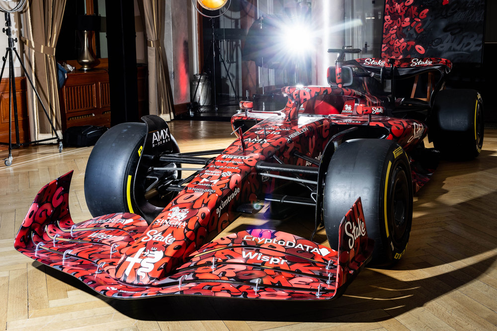 ThisIsMemento's tweet photo. Become the proud owner of this 👀🏎️

Official @alfaromeostake F1 Team ORLEN racing team show car with special livery, in collaboration with world renowned artist, BOOGIE. 

All money raised from this auction will be donated to @SavetheChildren

Bid Here: https://t.co/0uhz7Oo5Ts https://t.co/5RlhXauC7w