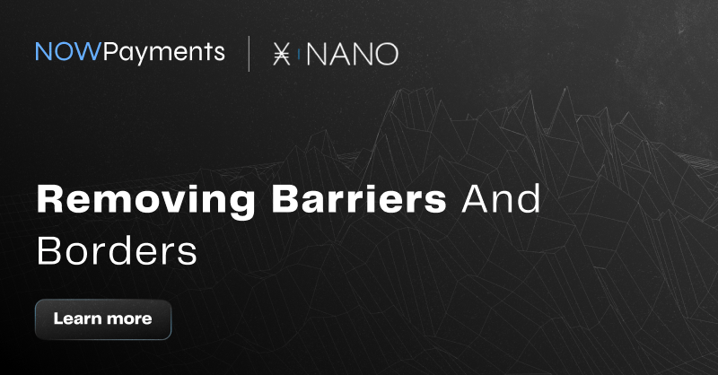 NOWPayments_io's tweet photo. The path to mainstream adoption of #crypto payments may seem challenging, but it's not impossible.

With its zero-fee transactions, eco-friendly approach, and instant payments, @nano offers a practical and inclusive solution for individuals and businesses alike.