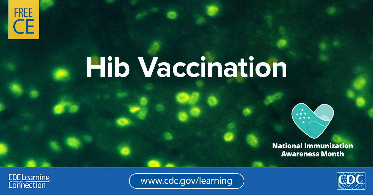 HCPs: Haemophilus influenzae type b (Hib), a type of bacteria, can cause severe infections.

Learn about Hib disease and how to protect children through vaccination in this course. Free CE: bit.ly/44ZXpeG.
#CDCLearning #NIAM #iVax2Protect