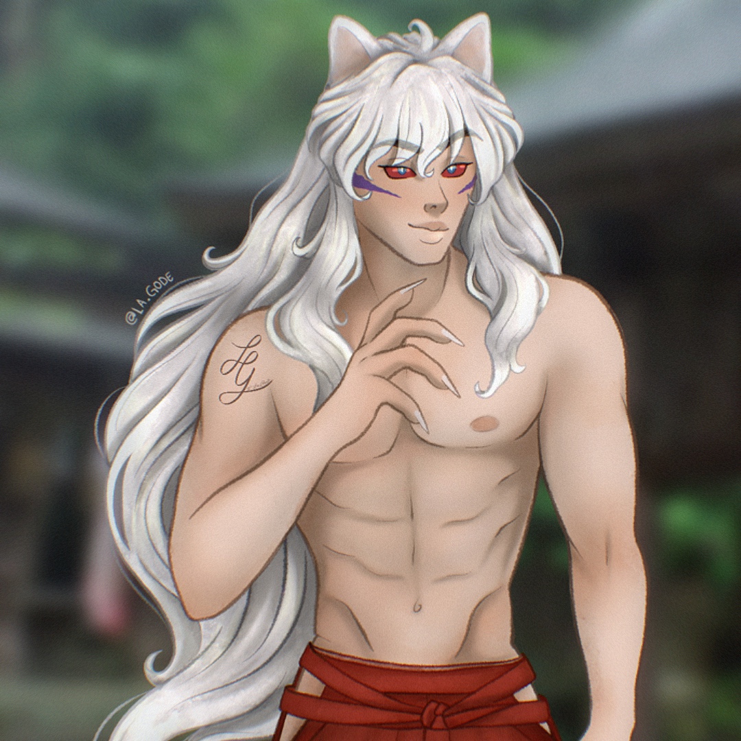 La_gode's tweet photo. Summoning all Inuyasha fans! I'm re-watching the anime and I could stop myself from drawing him... and all his versions, I might do more soon, let me know if I should! #inuyashafanart #inuyashaanime #inuyasha #inuyashafanart #fanart https://t.co/lf5IiBaIXV