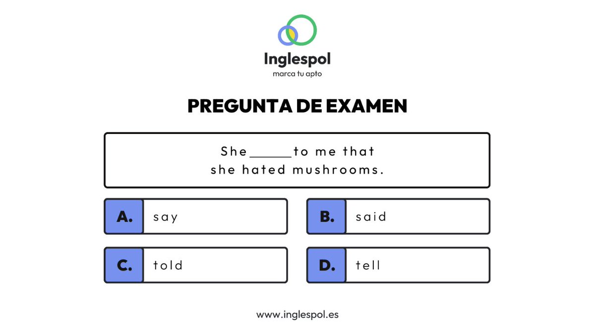 inglespol's tweet photo. 🔥 PREGUNTA DE EXAMEN 🔥

Comenta y te damos la respuesta y explicación 😉

#inglespol #apormiplaza #opositora #opositor #opoguardiacivil #opoguardia #benemerita #servireproteger #opopolicia #policianacional #opozulo #opofamily #adasperaadastra #unaplazaesmia #oposiciones https://t.co/Bec6SV4l5i