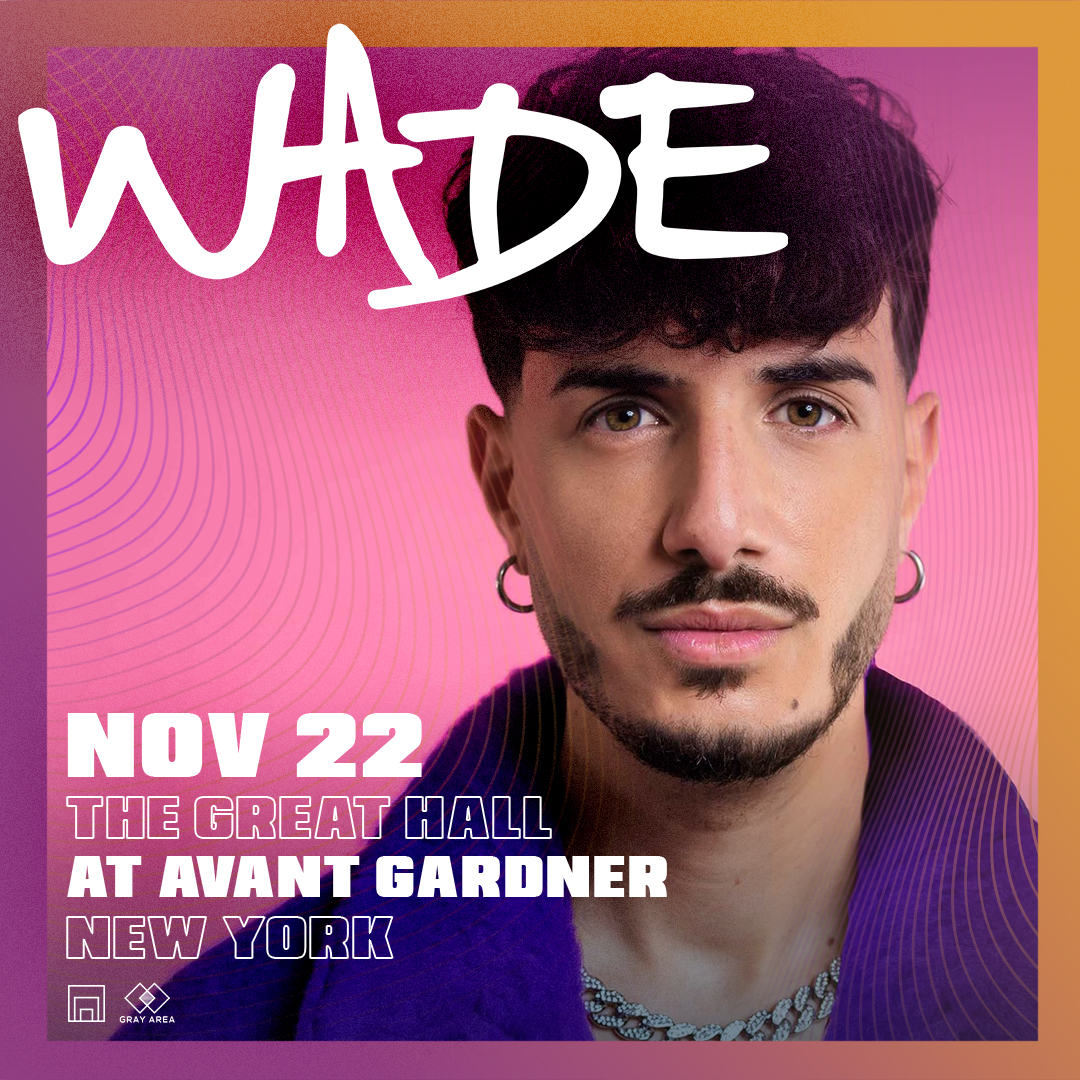 Spanish house star @Wade_tweet makes his headlining debut in The Great Hall on November 22 🔈 Presale begins Friday 8/25 at 10am, sign up for access now → app.hive.co/l/3sznmp