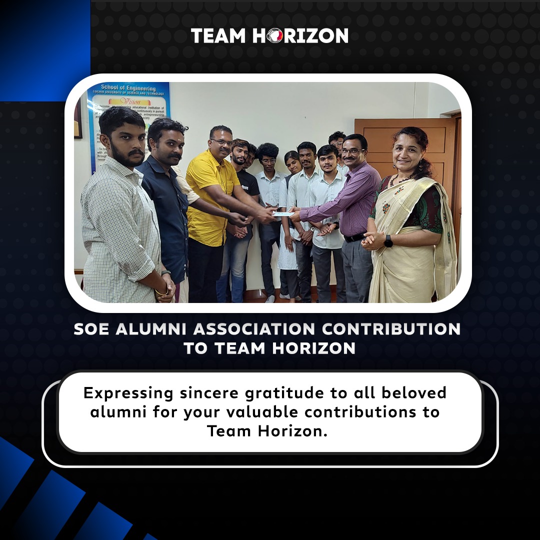 horizoncusat's tweet photo. We extend our sincere appreciation and gratitude to our esteemed alumni and the School of Engineering Alumni Association (SEAA) for their valuable support and substantial financial contributions. 

#erc #mars #cusat #marsrover https://t.co/wYaBTSDX5x