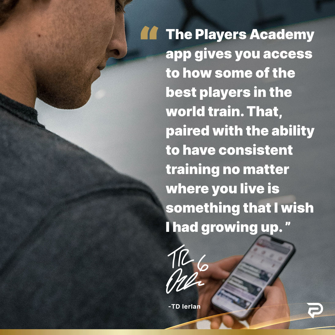 The Players Academy app has tools that allow you to learn and train with your favorite pros! Download and subscribe to the Players Academy app to grow your game! Link in Bio!