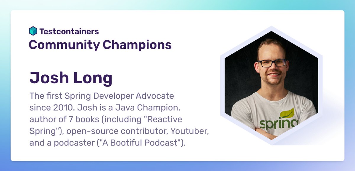 🌞 We are springing into the morning with great news here at #SpringOne #VMwareExplore. 🔥🔥The incomparable Josh Long @starbuxman is our newest Testcontainers Champion! 🏆 🎉 More info on Josh and why we are so 🤩: ow.ly/u1AI50PCahx