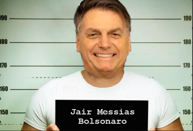 sensacionalista's tweet photo. Bolsonaro faz harmonização facial para sair bem na foto da prisão https://t.co/voZHvPTQV5
