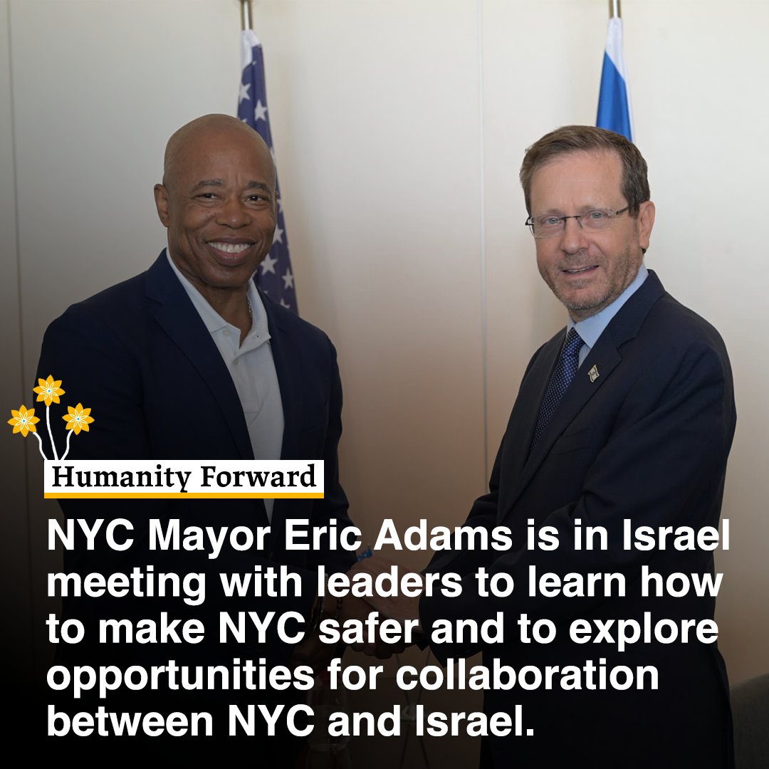 .@NYCMayor has spent the past three days in Israel meeting with leaders to learn how to make NYC safer and to explore opportunities for collaboration between NYC and the Jewish State.