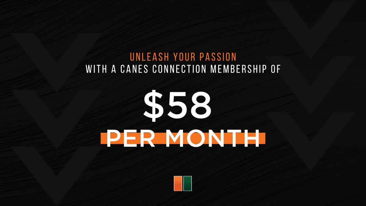 Unleash your passion and Hurricane spirit with a $58 monthly contribution that supports your favorite student-athletes. Check out the perks you’ll get at this level!   🙌🏻 Exclusive Student-Athlete Interviews and Content 🙌🏻 Invitation to Canes Connection Events 🙌🏻 Invitation to