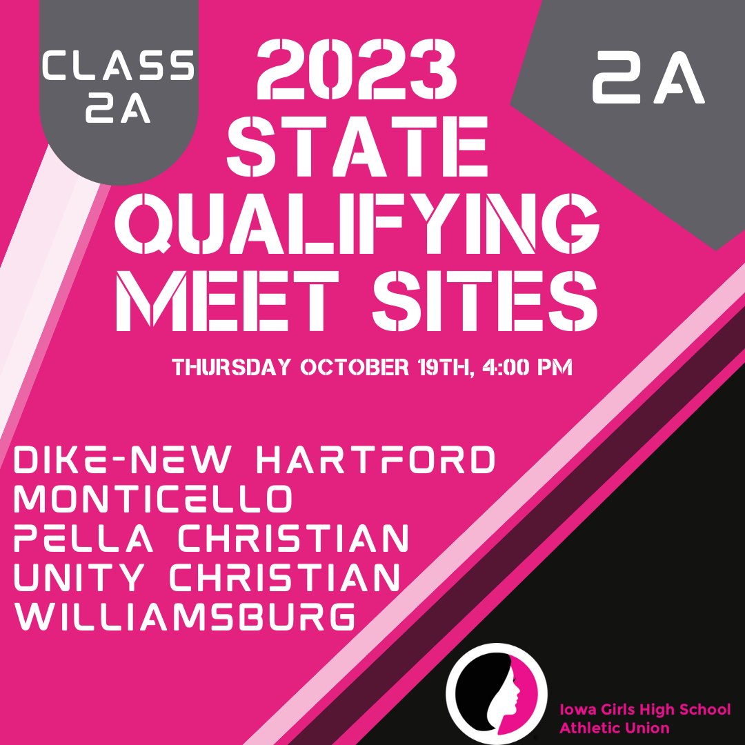 IGHSAU's tweet photo. State Qualifying Sites for the 2023 Cross Country Season have been selected! 🏆👟 https://t.co/qOuKW4sqpD