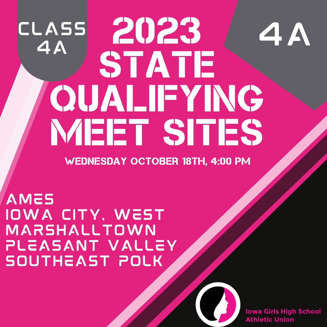IGHSAU's tweet photo. State Qualifying Sites for the 2023 Cross Country Season have been selected! 🏆👟 https://t.co/qOuKW4sqpD