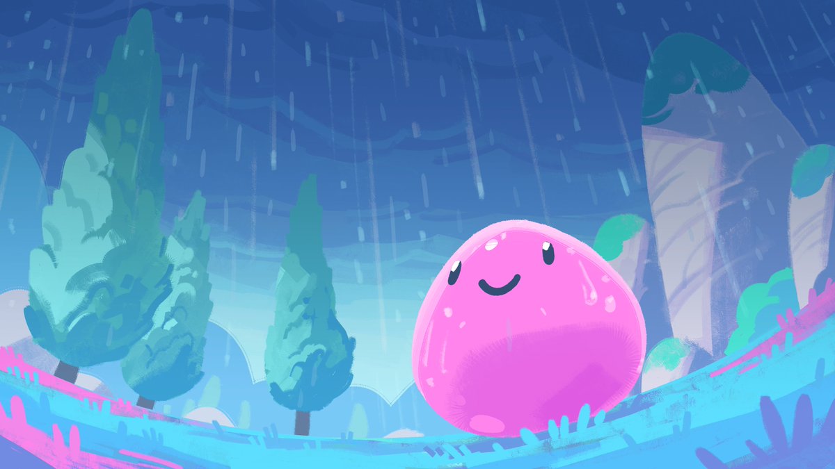 slimerancher's tweet photo. We come with a drizzle of news regarding Slime Rancher 2's next content updates. The team's been hard at work, rain or shine, so thanks for your continued patience and support, Ranchers!

Read all about what we've got planned here ⛈️ https://t.co/AOPomDQljp https://t.co/AMlEisCQt8