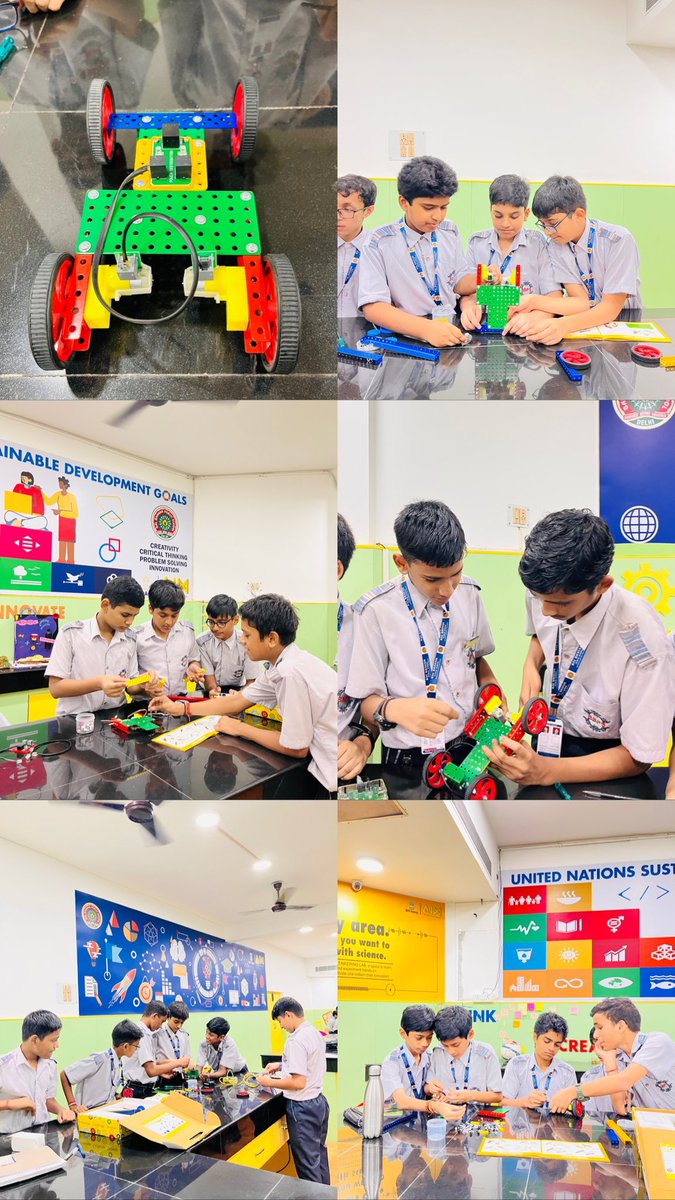 21karki's tweet photo. “Determination is stronger than excuses.” Students of VIII block making ROBO CAR during their ATL session. @vividh87  @mhrd_innovation @cbseindia29 @PMOIndia @AIMtoInnovate @DrChetanSolanki @NSF @NITIAayog @ScienceChannel @SDGsInSchools https://t.co/FGS9Mz2eUz