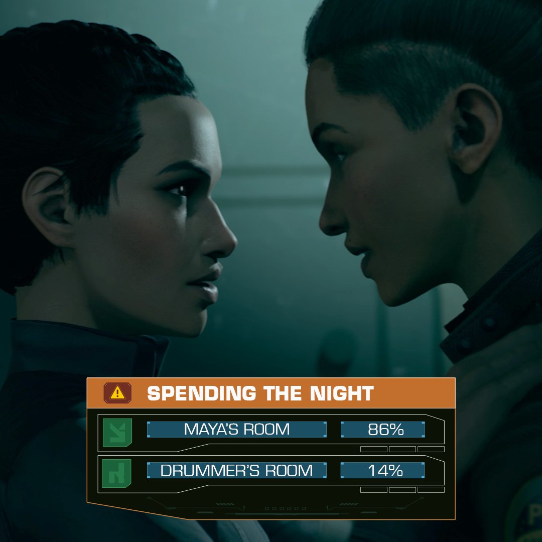 telltalegames's tweet image. 🚨EPISODE 2 SPOILERS 🚨
Yesterday we asked how you handled some decisions in Ep 2 of #TheExpanse A Telltale Series. 

So far, y'all are trusting, giving, and love Maya... but will that change over the next few episodes? 🤔

Ep 3 drops tomorrow! #TelltaleIsBack #ScreamingFirehawks