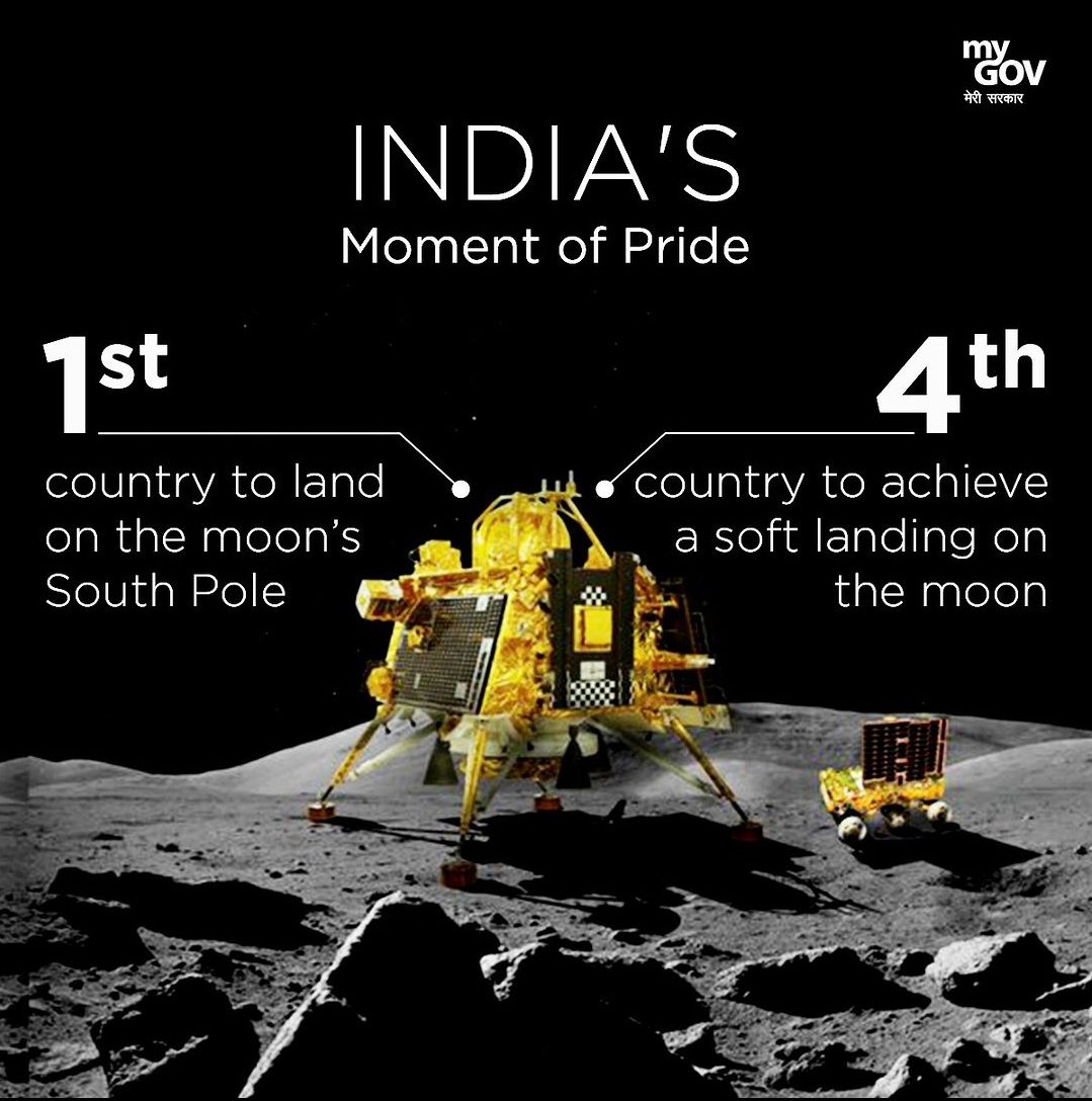 LionHeart_Akash's tweet photo. Koshish krne valo ki kbhi haar nhi hoti..

So proud of our beloved #India and the hardwork put in by the whole #ISRO team.. 

#Chandrayaan3 #isrochandrayaan3mission #IndiaOnTheMoon #Chandrayaan3Landing https://t.co/LgjFoU6pRj