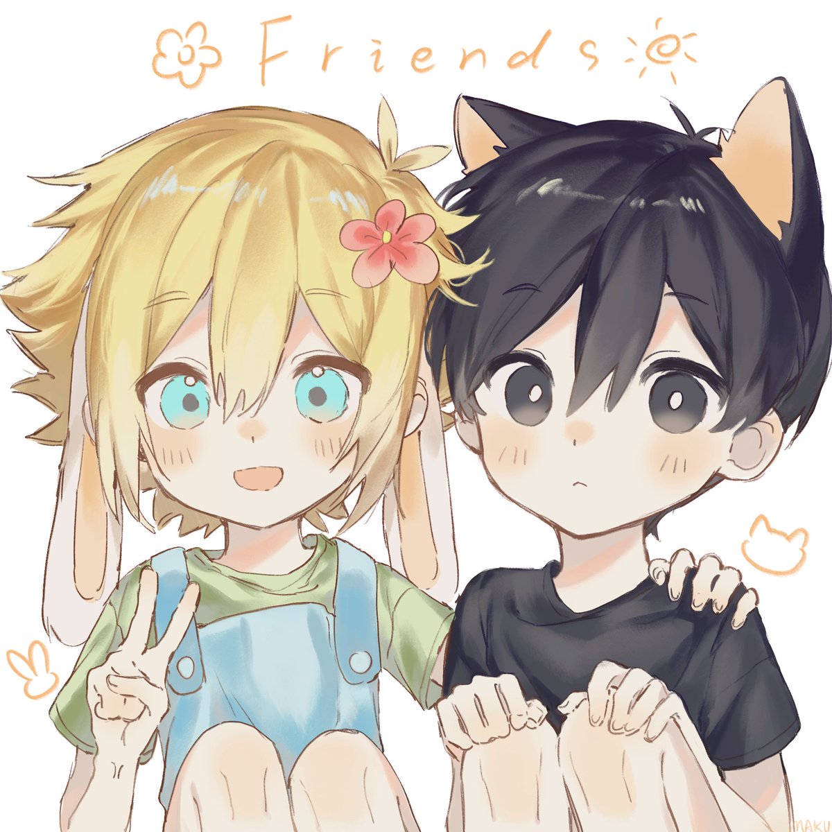 _ruoxi390143_'s tweet image. #omorisunflower #OMORI #OMORIFANART
（开学后基本不咋画画了所以这是近期最后一图！