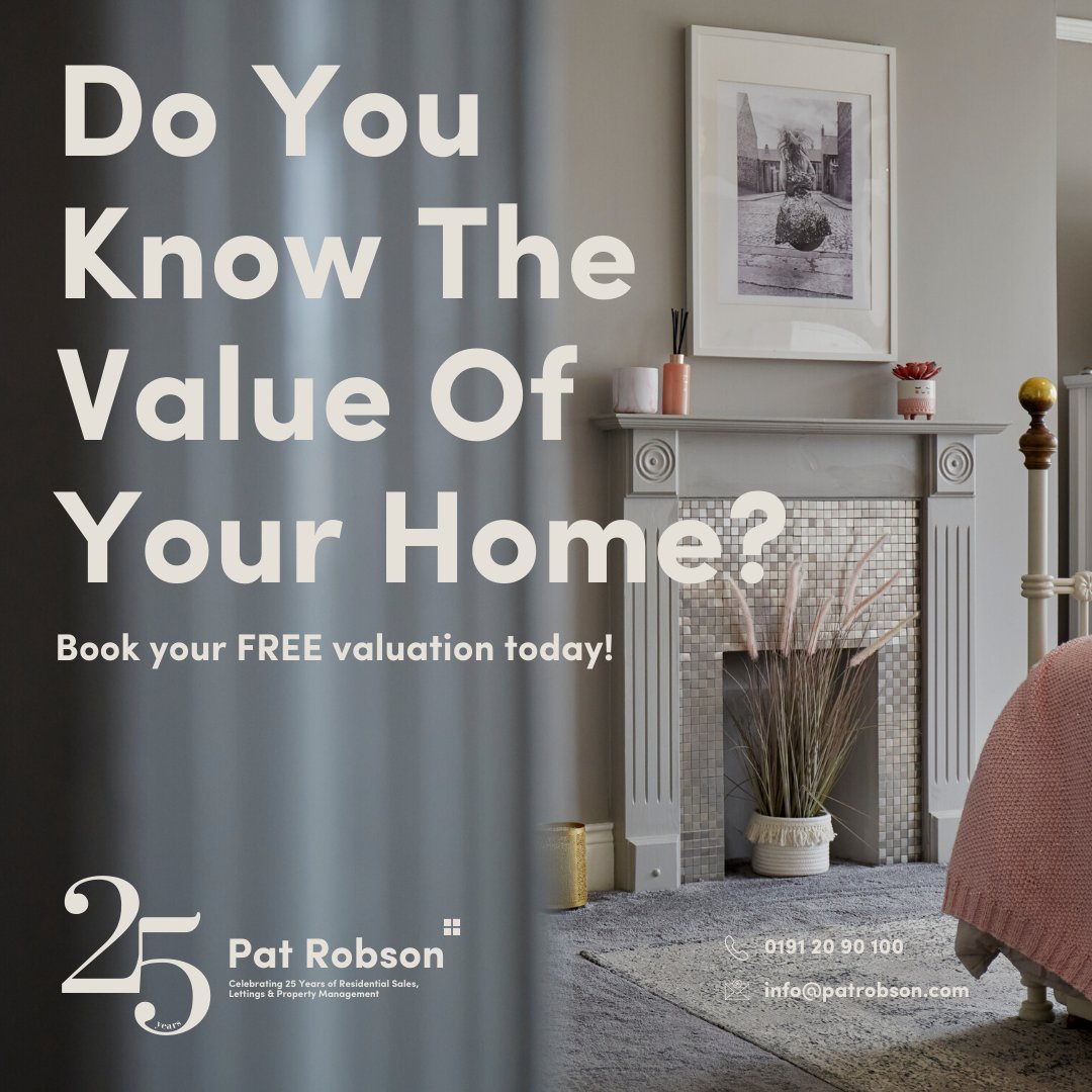 Do You Know The Value Of Your Home? 🏡

Book your FREE no obligation valuation today at patrobson.com