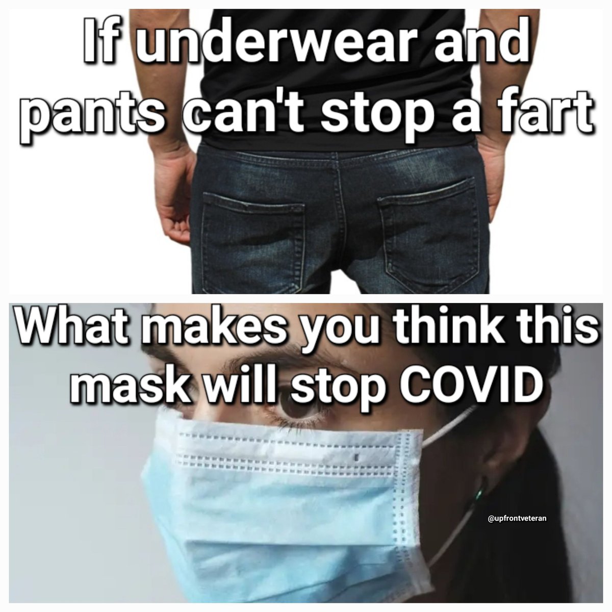 UpfrontVeteran's tweet photo. I'm just going to put this right here as a message to those new upcoming COVID mask mandates. #DoNotComply
#COVID19 #Covid_19 #COVIDー19 #MaskMandates https://t.co/YEYpGrsAbm