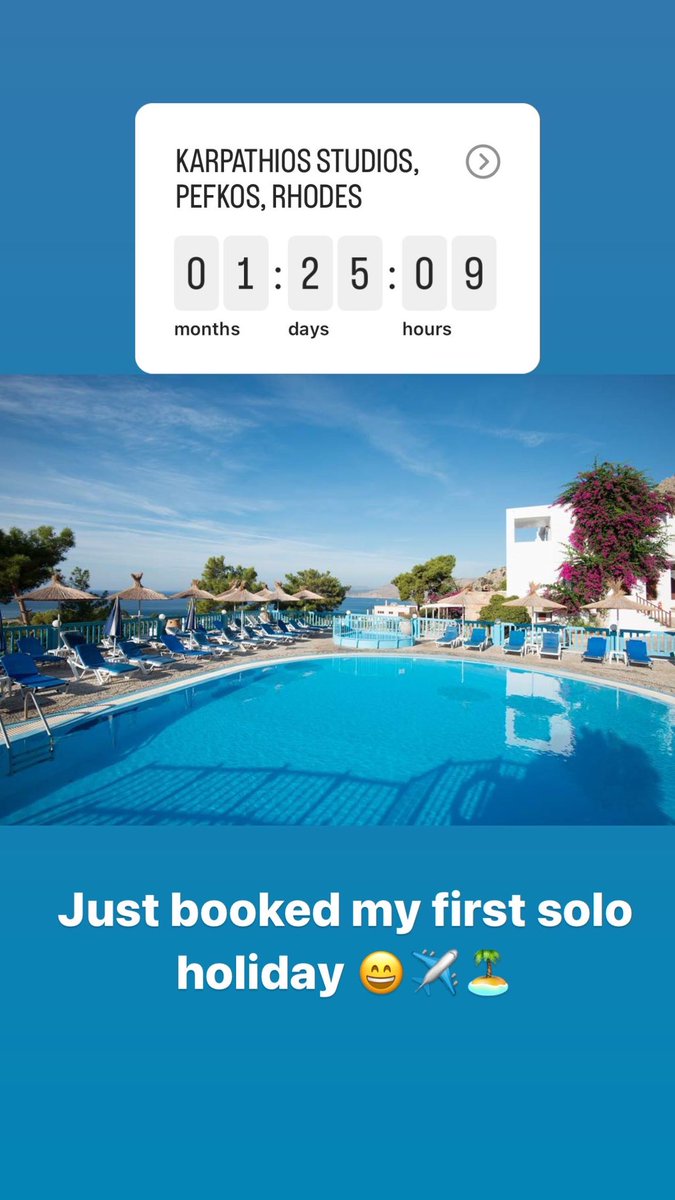 EmBlaaah's tweet photo. Booked my first solo holiday today 🥰 first holiday abroad since 2012! I am beyond excited 😆 https://t.co/XPC9BJsOQo