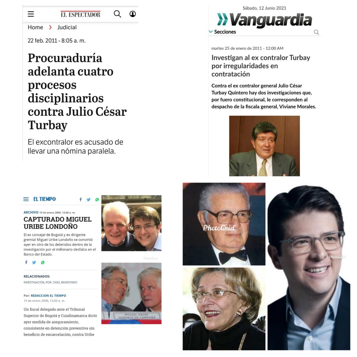 Senador <a href="/MiguelUribeT/">Miguel Uribe</a>, cuando uno tiene rabo de paja no se debe arrimar a la candela. 

Se le olvidó que su papá estuvo preso dos años por el desfalco al Banco del Estado?

No lo fué a visitar? Tan mal hijo es? 

Recordemos nuevamente ,el papá Miguel Uribe londoño lo metieron