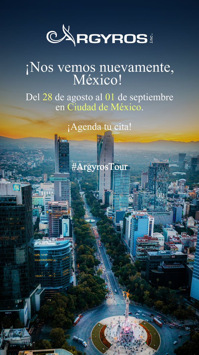 argyrosinc's tweet photo. 🇲🇽 ¡Nos vemos nuevamente, Ciudad de México! 🇲🇽

Nuestro #ArgyrosTour ✈️ vuelve a MÉXICO para hacerles vivir la experiencia #Argyros una vez más.

Sí, MÁS de nuestros accesorios, MÁS de la plata 925 y MÁS del #TeamArgyros del 28 de agosto al 01 de septiembre 💚

📲+507 6282-8899 https://t.co/9qDXNPwQQv
