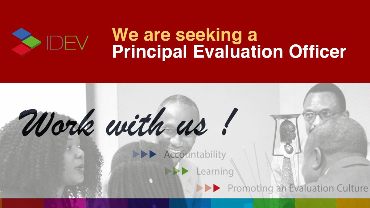 Join a great team working with <a href="/RufaelFassil/">Rufael Fassil</a>, <a href="/joseph_mouanda/">Joseph Mouanda</a> and others! <a href="/evaluationafdb/">IDEV AfDB</a> is recruiting a Principal #Evaluation Officer based at <a href="/AfDB_Group/">African Development Bank Group</a> HQ in #Abidjan: bit.ly/3r5lZfg Deadline 21 Sept.