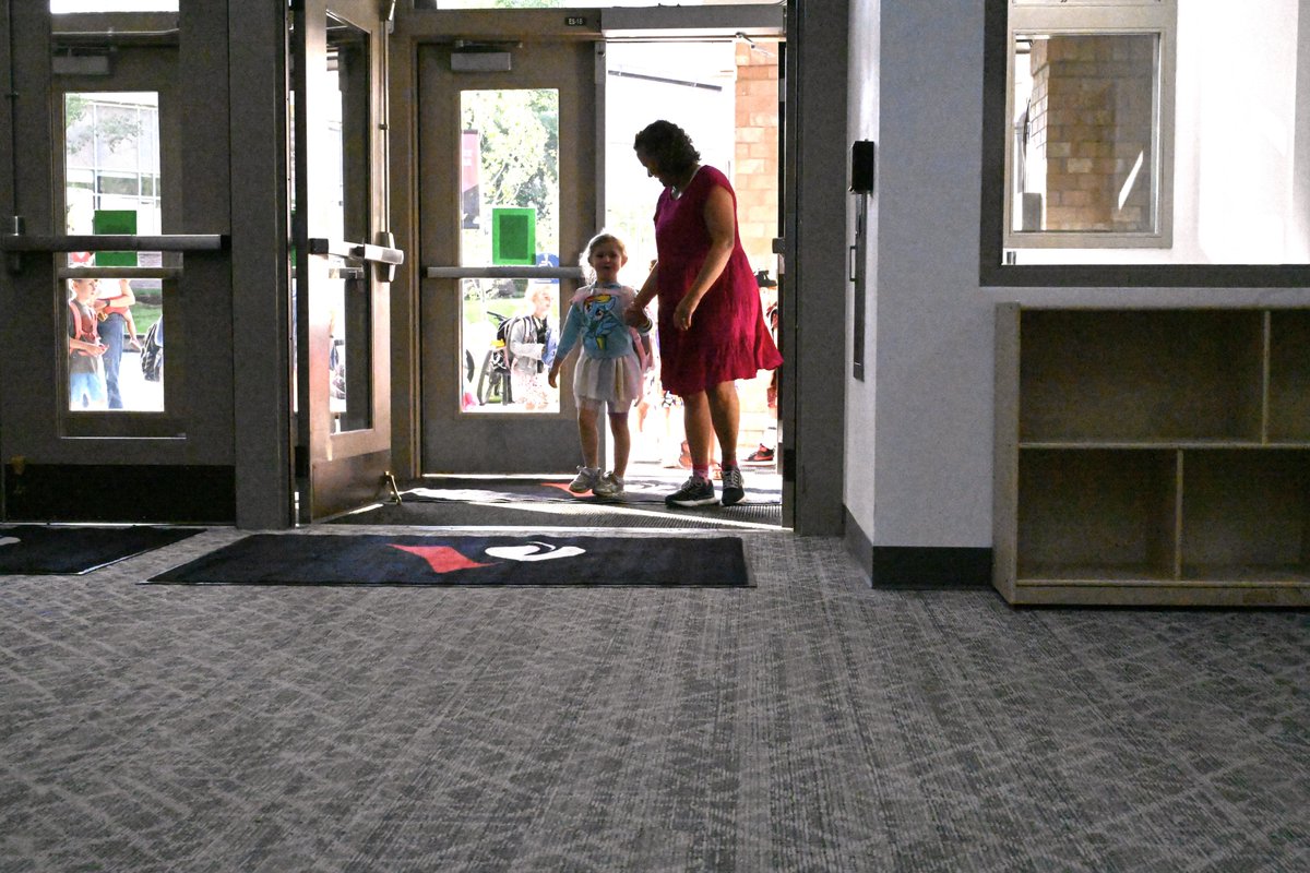 First day of school for this little kindergartner. Welcome to Aspen Elementary School. You're gonna love it. #firstdayofschool #education #kindergarten