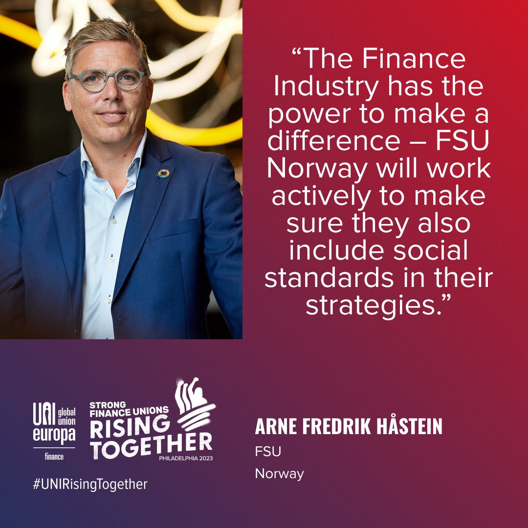 <a href="/acvpuls/">ACV Puls</a> <a href="/FirstCisl/">FIRST CISL</a> "Capital can be a force for good, if we use it in the correct way," says @arnefredrikh from Norwegian union <a href="/Finansforbundet/">Finansforbundet</a>