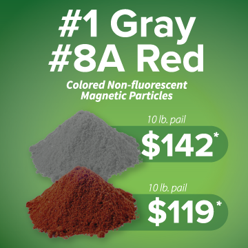 On sale!  Magnaflux Y-2 Yokes... In stock and ready to ship!

Also receive extra savings when purchasing  #1 Gray or #8A Red powder, 14AM aerosols, or a Yoke Light along with your Y-2 purchase. 

Visit ow.ly/7UcX50Pz4we for more details.