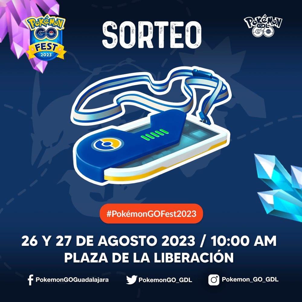 ¡Sorteo en X! Gana tu Entrada #PokemonGOFest2023 con Nosotros siguiendo estos Pasos 🎁

Síguenos, Da Me Gusta, Repostea y Etiqueta a un Entrenador (Puedes Etiquetar Varios por Separado) 😸🔥

Finaliza este 25 de Agosto 2023 (2:00 PM) ¡Suerte a Todos! 🙌🏼🎉

#PokemonGO #GDL