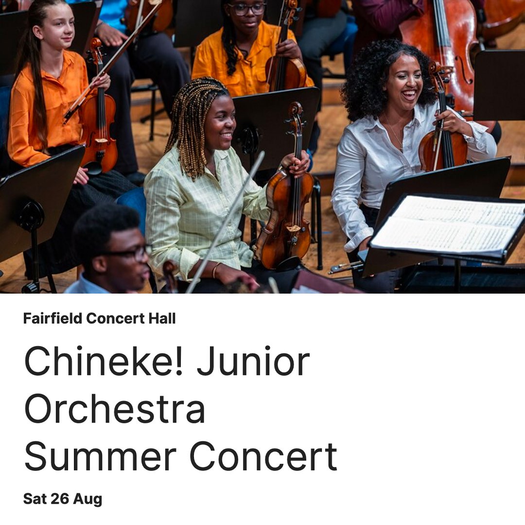 👀 Who will we see at <a href="/FairfieldHalls/">Fairfield Halls Fan</a> this weekend? Join our celebrations as the Chineke! Junior Orchestra dazzle us with their summer concert 🎉 Book last minute tickets here 🎟 fairfield.co.uk/events/chineke…