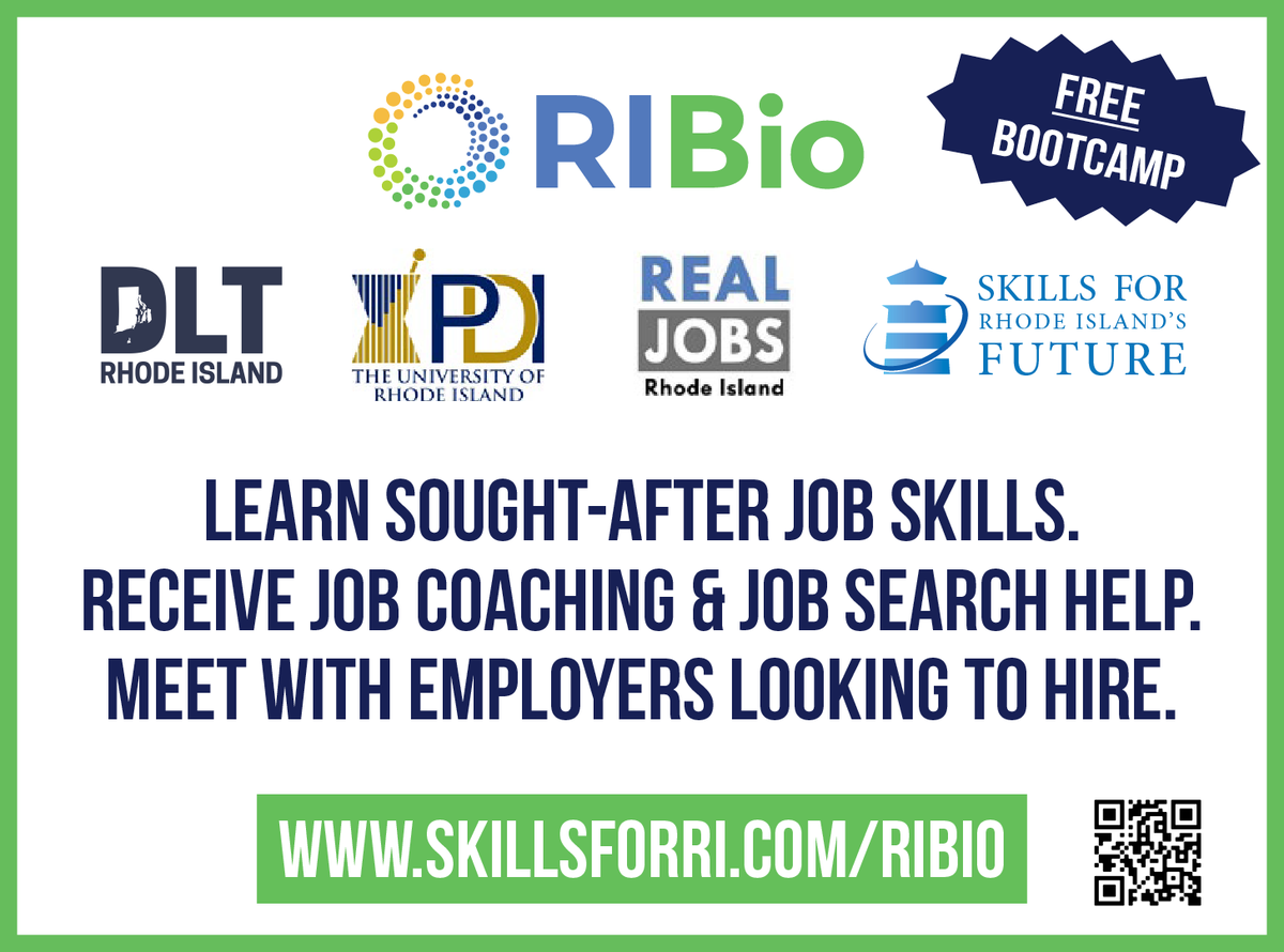 SkillsforRI's tweet photo. Unlock a rewarding future in biotechnology with #BiotechBootCamp, September 18-29, 2023! Learn hands-on skills, meet employers ready to hire, and receive job coaching.
Space is limited! Don’t miss out on this NO-COST opportunity!
Register now: https://t.co/4e35DUc918. https://t.co/mXU5SnScuX