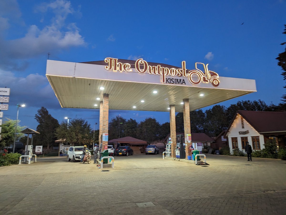 Good break from the many rubis  and shell fuel stations