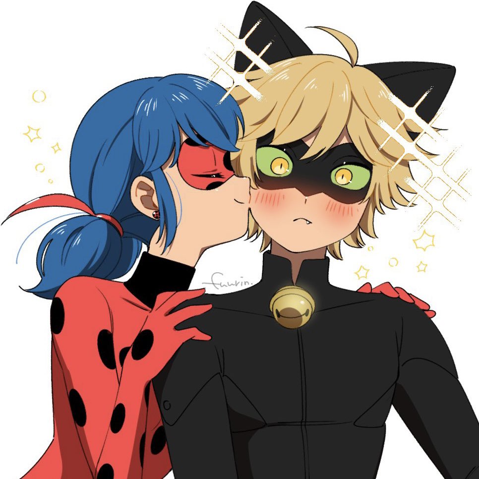 ありがと猫ちゃん😘 #Ladynoir