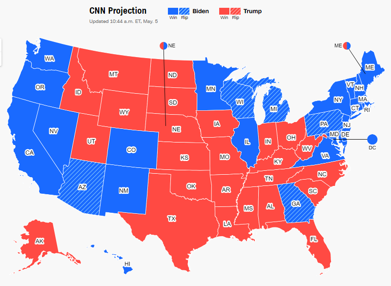 ccluver's tweet photo. @unusual_whales Huh, not really a lot of blue states.  That's weird lol.  (NOT a trump supporter) https://t.co/qZgVnEt9ZH