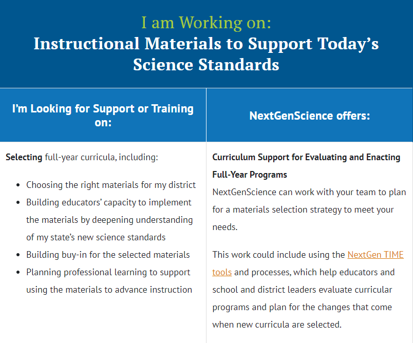 Our team's #CurriculumPL services include supporting districts to evaluate, select, and plan to implement a new science program. #implementationmatters

Read more about this work here: ngs.wested.org/science-curric…