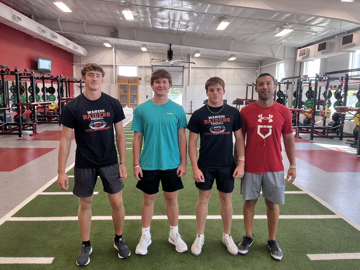 Todays stop 📍Wamego 🏈 (4A)

Red Raiders took 4A state runner up in 2022 under HC Weston Moody. We will hear from them tonight at <a href="/sportsinkansas/">Sports in Kansas</a> 
#sportsinkansas