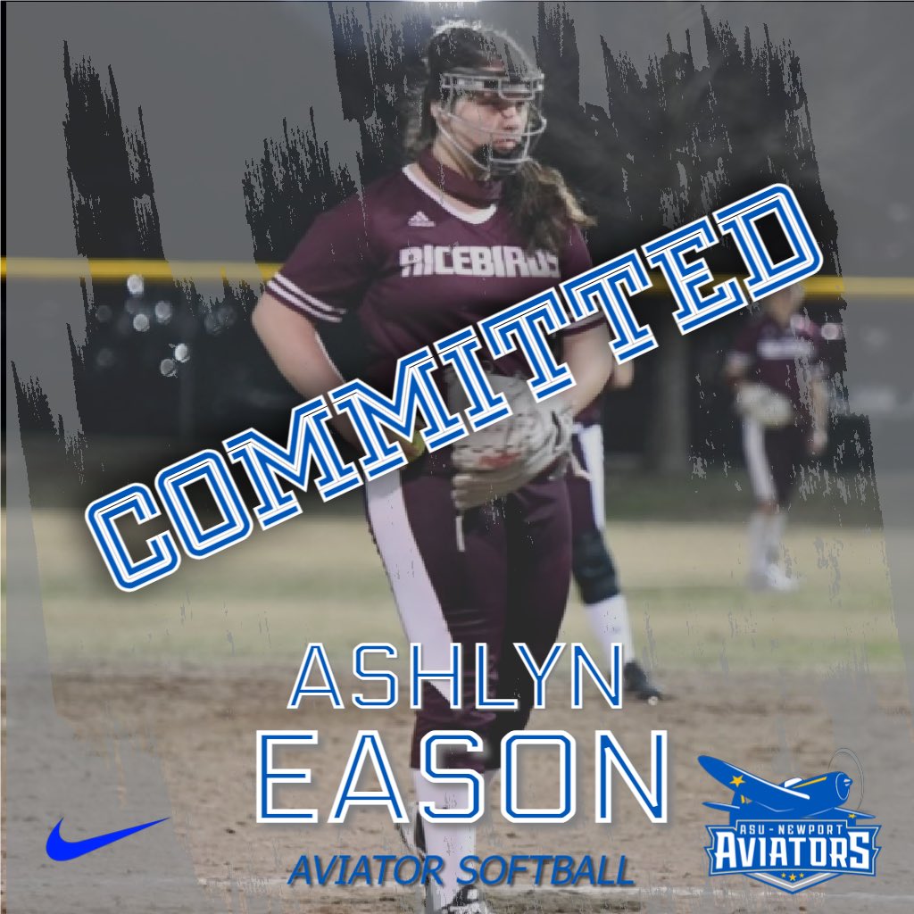 I’m SO excited to announce that I have verbally commited to continue my academic and softball career <a href="/ASU/">Arizona State University</a>-Newport! 
Thank you <a href="/coachjoshnation/">Joshua Nation</a>, <a href="/kevinmpearce/">Kevin Pearce</a>  for giving me this opportunity! I can’t wait to be an aviator!💙🤍✈️ #GoAviators #commited!